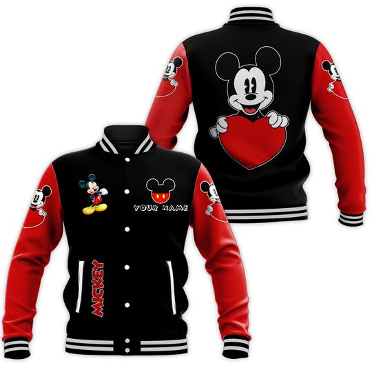 Personalized Mickey Mouse Disney Baseball Jacket