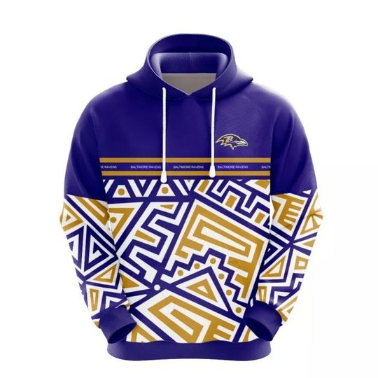 Baltimore Ravens 3D Hoodie | Football Lover Gift | Game Day Shirt