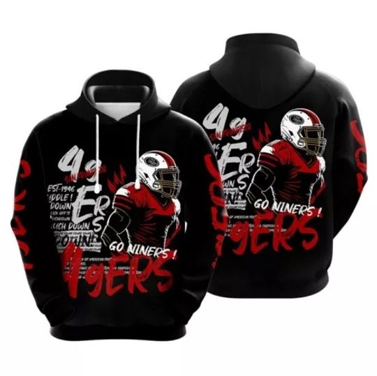 San Francisco 49ers 3D Hoodie | Football Lover Gift | Game Day Shirt