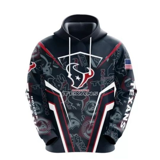 Houston Texans 3D Hoodie | Football Lover Gift | Game Day Shirt