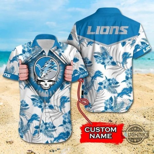 Detroit Lions Hawaiians Shirt, Detroit Hawaii Shirt