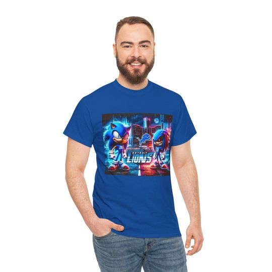 Detroit Lions Sonic & Knuckles T-Shirt