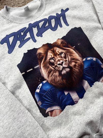Detroit Lion Sweatshirt | Football Fan Gift | Game Day Shirt