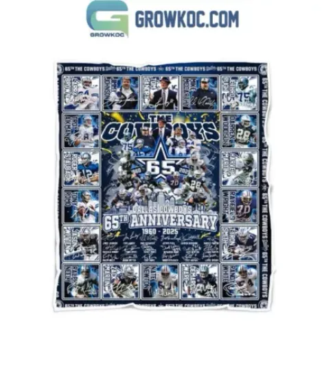 Dallas Cowboys The Cowboys 65th Anniversary 1960 2025 Fleece Blanket