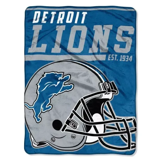 New football Detroit Lions Soft Micro Rasche Fleece Blanket