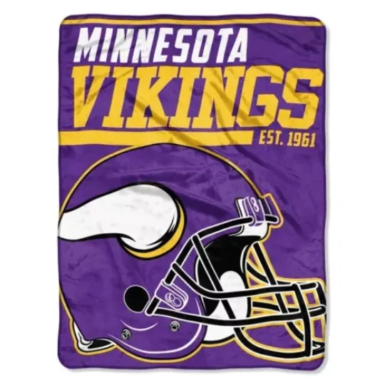 New football Minnesota Vikings Soft Micro Rasche Fleece Blanket