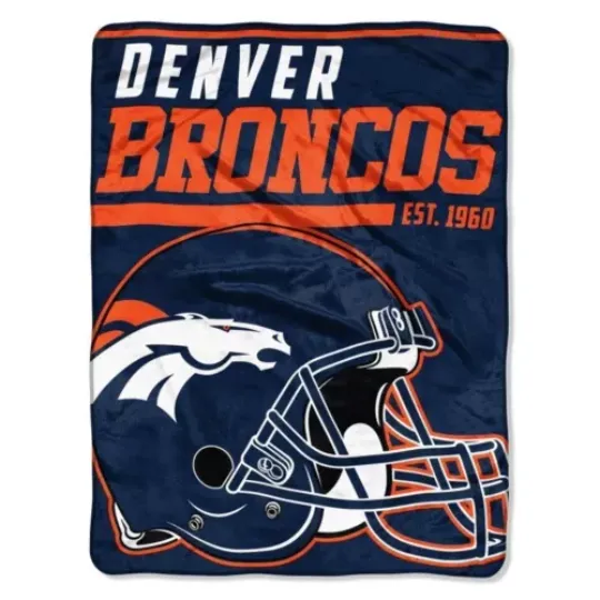 New football Denver Broncos Soft Micro Rasche Fleece Blanket