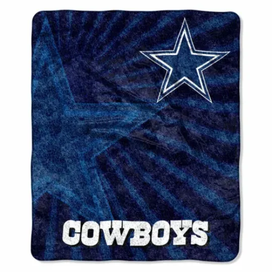 football Dallas Cowboys 100% Super Soft Sherpa Fleece Blanket