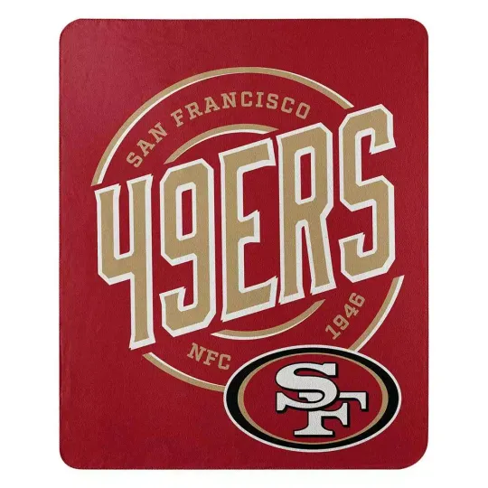 New football San Francisco 49ers Super Soft Fleece Blanket