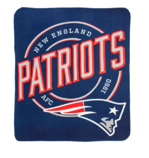 New football New England Patriots Logo Soft Fleece Blanket
