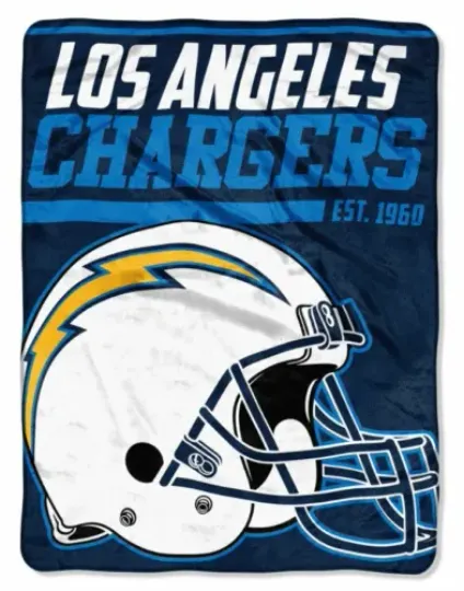 New football Los Angeles Chargers Soft Micro Rasche Fleece Blanket
