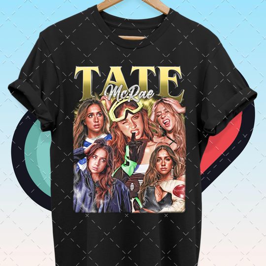 Limited Tate McRae Vintage T-Shirt, Music T-shirt, Retro 90s Fans Homage T-shirt, Gift For Women and Men