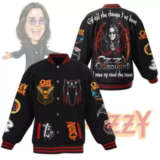 Ozzy Osbourne New Baseball Jacket For Fan