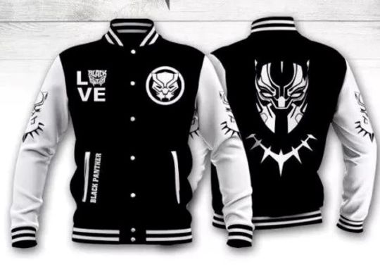 Black Pan*ther Marvel Comics, Love Black Pan*ther Baseball Jacket