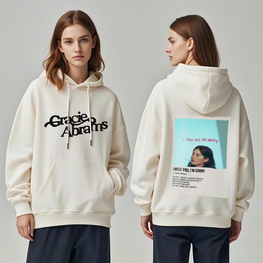 I Miss You I'm Sorry - Gracie Abrams Double sided hoodies
