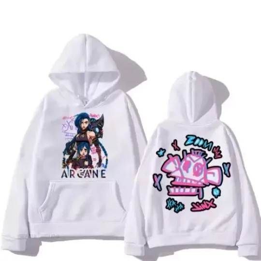 Arcane Jinx Hoodie Double Sided Print Hoodie