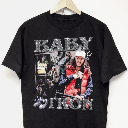 BABY TRON T-SHIRT rap tee yeat eminem concert merch Travis ken carson playboi carti lil yachty lucki drak vintage hip hop kanye y2k