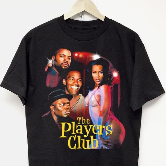 PLAYERS CLUB T-SHIRT vintage hip hop rap graphic tee juice belly friday movie kanye jordan tyson concert merch Travis drake nwa 90 y2k