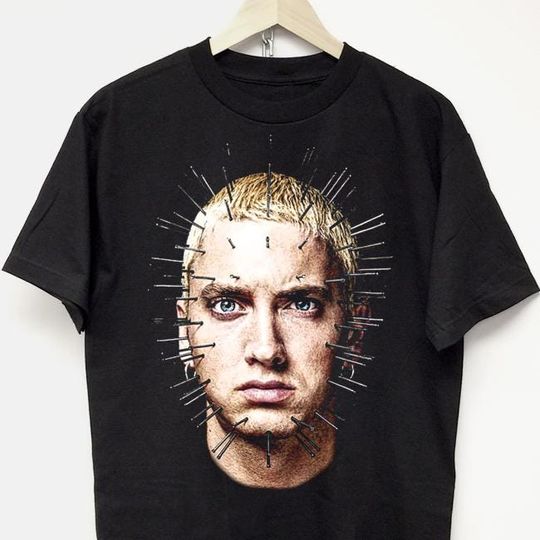 EMINEM T-SHIRT vintage rap tee concert tour merch lil wayne drake jay z slim shady rodman jordan mike tyson hip hop kanye travis west scott