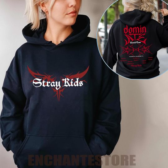 Stray Kids Domiate World Tour In US Double sided hoodies