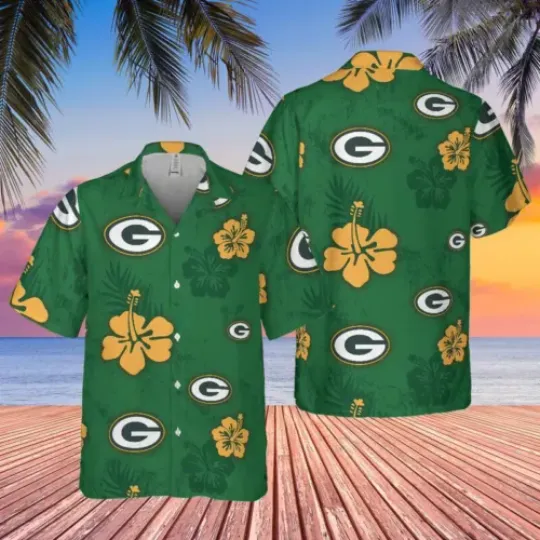 Team Apparel Green Bays Shirt Packers Hawaiian Titletown Game Day