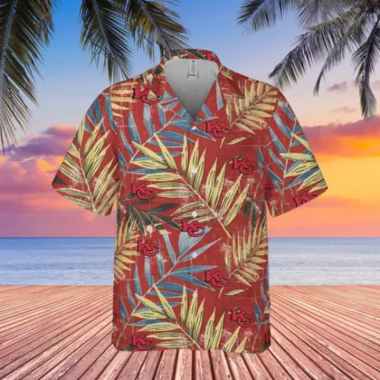 Kansas city andy reid Hawaiian shirt, chief's nation football floral