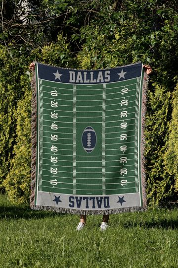 Dallas, Woven Blanket, Cowboy, Football, Christmas Gift, Football Blanket, Dallas Blanket