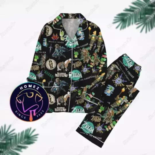 Zelda Pajamas Set, Game Pajamas set Perfect Gift
