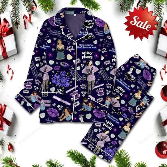 Olivia Rodrigo Guts New Album Pajamas Set, Olivia Rodrigo Pajamas Set, Guts Tour 2024 Pajamas Sets