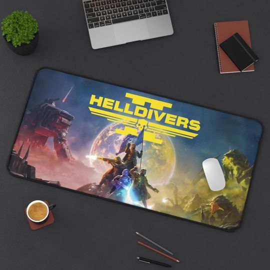 Helldivers 2 Mouse Pad, Desk Mat, Gaming Keyboard Mat