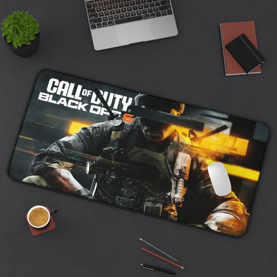 Call of Duty: Black Ops 6 Desk Mat Mouse pad, Gaming Desk Accessory, Computer Desk Decor, Office Desk Protector, Video Game Inspired Desk