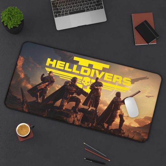 Helldivers 2 Mouse Pad, Desk Mat, Gaming Keyboard Mat