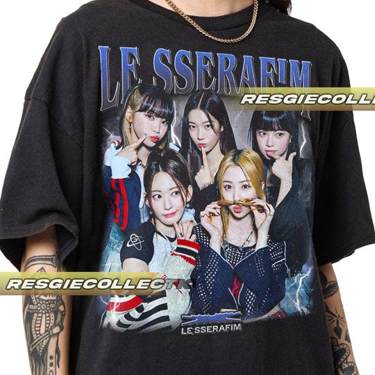 Limited Le Sserafim KPop Tshirt Vintage Unisex Shirt