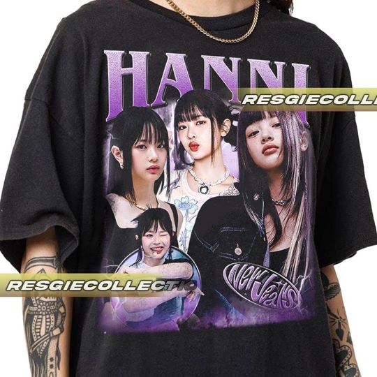 Vintage Korean Pop Limited Edition Unisex T-Shirt, Hanni Newjeans Tee for Men and Women, Softstyle Graphic Shirt
