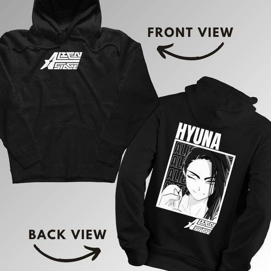 Hyuna Alien Stage Double Sided Hoodies | Anime Shirt | Trendy Manga Clothing | Unisex Casual Wear