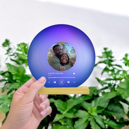 Custom Vinyl Record with Photo best gifts for her Song Plaque Birthday Gift for Her Him, valentines day gift for her, gift for him