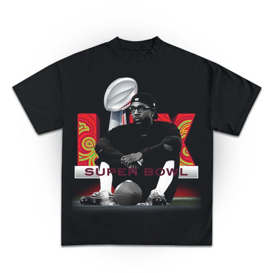 Kendrick Lamar T-Shirt Graphic Tee, Vintage SuperBowl 90s Shirt