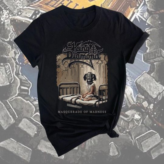 King Diamond Unisex T-Shirt, Band Shirt, Rock Music Fan T-Shirt, Concert T-Shirt