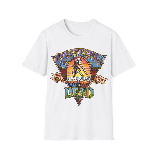 Grateful Dead Band T-Shirt, Hippie Music T-Shirt, Concert Merch T-Shirt, Vintage Festival T-Shirt