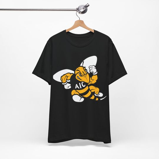 AIC Yellow Jacket T-Shirt, Vintage Inspired Graphic T-Shirt, Retro Lightweight T-Shirt