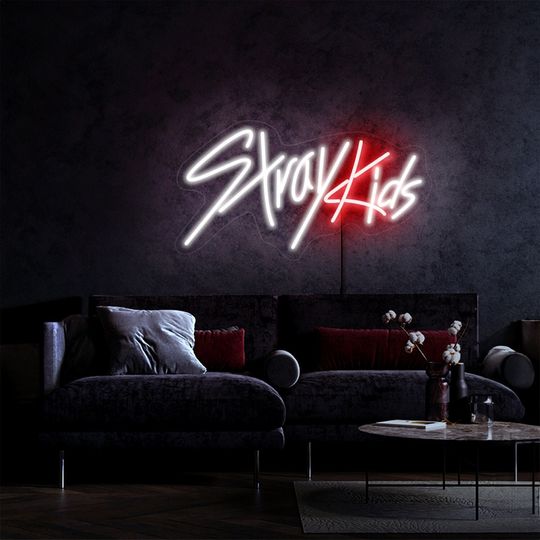 Stray Kids Neon Sign, Kpop Fan Gift, Home Decor