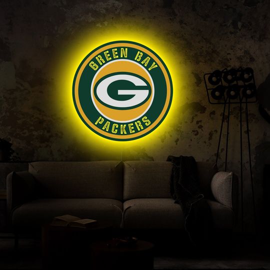 Green Bay Packers Neon Sign, Football Lover Gift, Game Day Gift, Home Decor