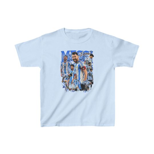 Vintage Lionel Messi Tee, Soccer Fan Shirt, Youth Sports T-Shirt, Child Football Jersey, Athletic Apparel