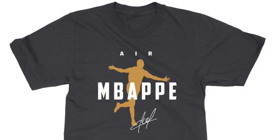 Mbappe Welcome to Madrid - Air Mbappe Signature Football Soccer Design Black Edition Unisex T-Shirt