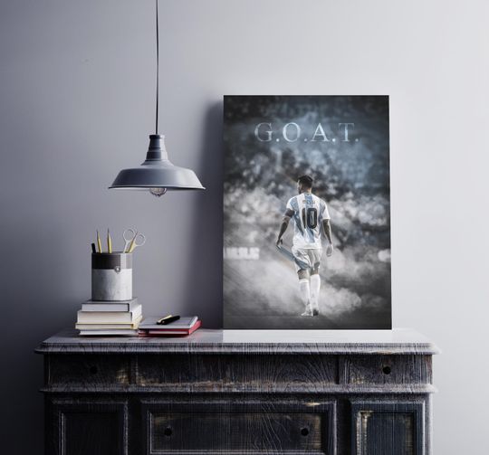 Lionel Messi Football Poster - Argentina Player - Legendary Football Player - Leo Messi- Football Poster Art - Soccer Poster