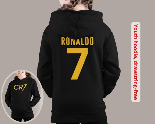 Cristiano Ronaldo CR7 Unisex Hoodie for Adults and Youth