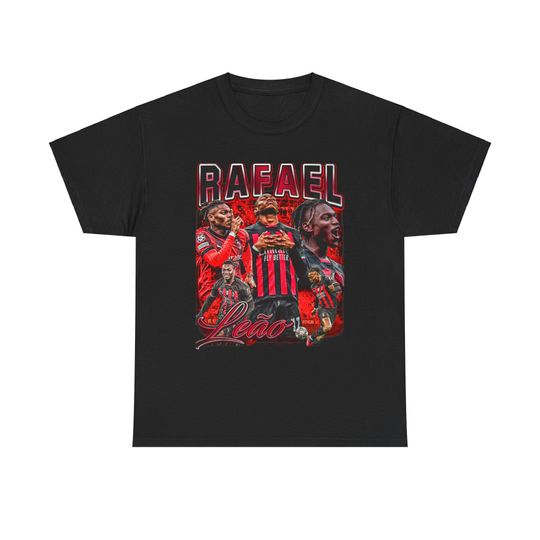 Retro Vintage 90s Graphic Rafael Leo T-Shirt, AC Milan Tee, Soccer T-Shirt, Bootleg Sport Tee