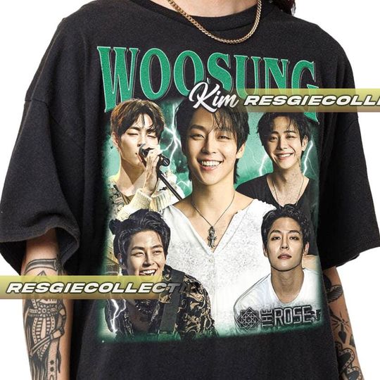 Limited Kim Woosung The Rose Korean Pop Tshirt Vintage Unisex Shirt
