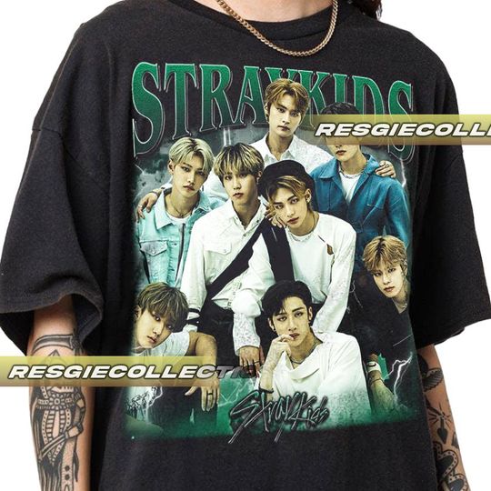 Limited Stray Kids Korean Pop Tshirt Vintage Unisex Shirt