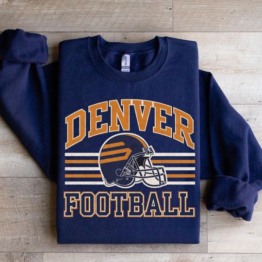Vintage Denver Football Sweatshirt | Game Day Crewneck | Denver Fan | Denver Football Shirt | Sunday Football shirt | Bronco Shirt